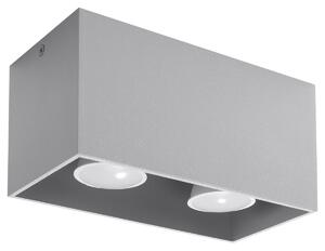 Sollux Lighting Stropní svítidlo QUAD šedé