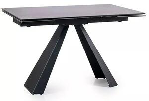 Signal Jídelní rozkládací stůl Salvadore II 120/180 cm tmavě šedý/černý