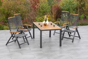 ZAHRADNÍ STŮL, dřevo, kov, 150-200/90 90/75 cm Gardenson, Online Only