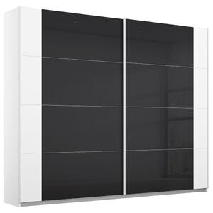 Skříň s posouvacími dveřmi alpská bílá/antracit 226cm