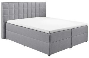 Boxspring postel ALASKA 180x200 cm šedá