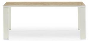Ethimo Jídelní stůl Esedra, Ethimo, obdélníkový 200x99x75 cm, rám lakovaný hliník barva Warmwhite, deska keramika dekor Dove Grey