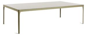 Ethimo Jídelní stůl/stůl na ping pong Play, Ethimo, obdélníkový 274x152,5x75 cm, rám lakovaný hliník barva Olive Green, deska keramika dekor Graphite