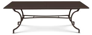 Ethimo Rozkládací jídelní stůl Elisir, Ethimo, obdélníkový 160-220x90x75 cm, lakovaná ocel barva White