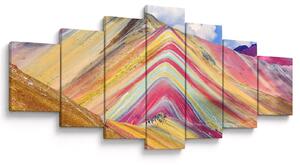 Obraz - Duhová hora, Peru (210x100 cm)