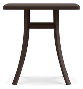 Ethimo Jídelní stůl Elisir, Ethimo, čtvercový 70x70x75 cm, lakovaná ocel barva Coffee Brown