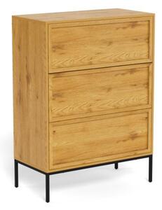 Actona Komoda Palmdale 80 cm dub divoký/černý