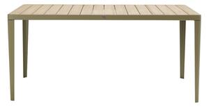 Ethimo Jídelní stůl Laren, Ethimo, obdélníkový 160x90x74,5 cm, rám lakovaná ocel barva Coffee Brown, deska teakové dřevo