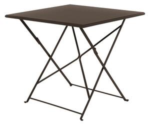 Ethimo Skládací jídelní stůl Flower, Ethimo, čtvercový 80x80x75 cm, lakovaná ocel barva Sage Green