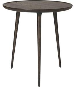 Kulatý odkládací stolek z dubového dřeva Accent, ručně vyrobený
