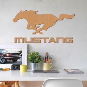 DUBLEZ | Dřevěný znak auta - Logo Mustang