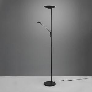 LED stojací lampa Brantford lampa na čtení černá