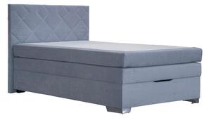 Boxspring postel JOHANA 120x200, šedě modrá