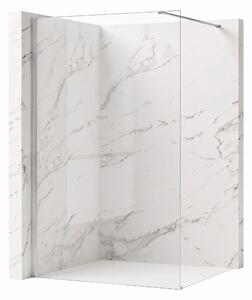 Bezrámová sprchová zástěna REA FLEXI 90 cm, chrom/transparent - bez vaničky
