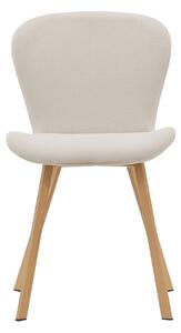 Jídelní židle Lilja, 2ks, béžová, 50x48x80