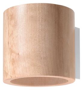 Sollux Lighting Nástěnné svítidlo ORBIS přírodní dřevo