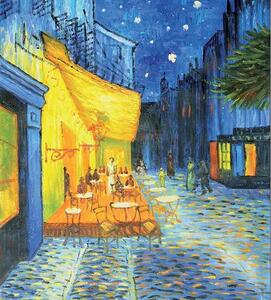 Vliesové fototapety, rozměr 225 cm x 250 cm, terasa kavárny v noci - Vincent Van Gogh, DIMEX MS-3-0251
