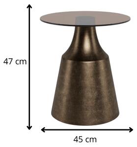 Actona Konferenční stolek Dunsley 45 cm hnědý/bronzový