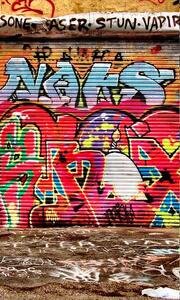 Vliesové fototapety, rozměr 150 cm x 250 cm, graffiti ulice, DIMEX MS-2-0321