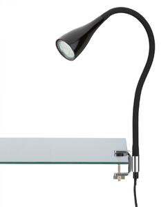 BRILONER Flexibilní svítidlo se svorkou 60 cm 1xGU10 3W 250lm černá BRI 2762-015P