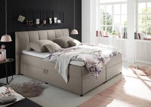 Boxspring postel GRANADA hnědá 180x200 cm