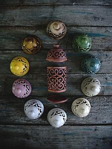 Keramika Vanya Aromalampa holubí šeď