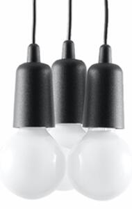 Sollux Lighting Závěsné svítidlo DIEGO 3 černé