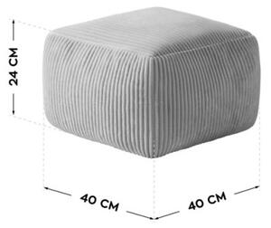 Sedací pytel s podnožkou COMFY 3.0 šedý