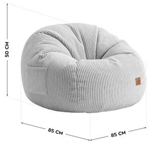 Sedací pytel s podnožkou COMFY 3.0 šedý