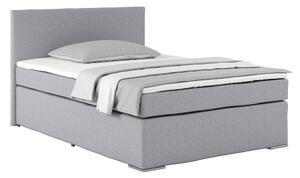 Postel Boxspring NERO PL: 140/200 cm, šedá/černá