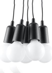 Sollux Lighting Závěsné svítidlo DIEGO 5 černé