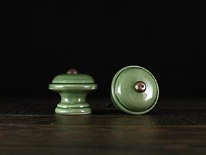 Keramika Vanya Úchytka malá - zelená - HLADKÁ