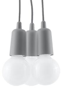 Sollux Lighting Závěsné svítidlo DIEGO 3 šedé