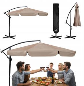 Plonos PL-880 Skládací zahradní slunečník 6-dílný 350 cm s obalem