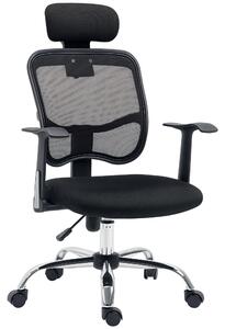 Vinsetto Otáčecí Kancelářská Židle Ergonomická Pracovní Židle s Nastavitelnou Výškou, Funkční Opěrkou Hlava a Bederní Oporou 63x62x109-117 cm Černá |