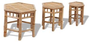 Zahradní stoličky 3 ks bambusové