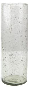 Skleněná transparentní foukaná váza Sandy - Ø 10*30 cm