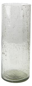 Skleněná transparentní foukaná váza Sandy - Ø 10*25 cm