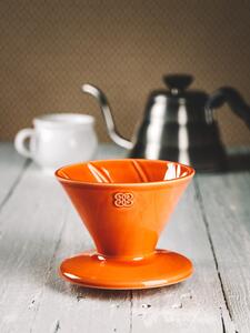 Keramika Vanya Dripper - překapávač na kávu - korálový