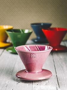 Keramika Vanya Dripper - překapávač na kávu - holubí šeď