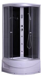 D‘Eluxe Hydromasážní Sprchový Box DL01A8822 80x80x225cm, posuvné dveře, čiré sklo, 4mm