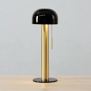 Kovová stolní lampa Costa, černá/mosaz