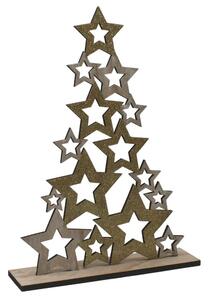 Dekorace stromek hvězdy glitr 30 cm 2009220