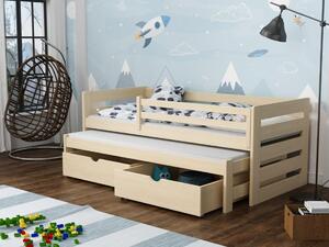 Dětská postel s přistýlkou Jola, Dub, 80x180 cm