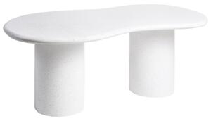 Zahradní jídelní stůl SIRMIONE 200 cm 110 cm Terrazzo efekt Bílé terrazzo