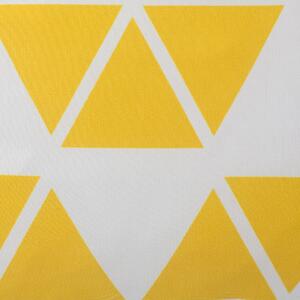 Sada 2 polštářů geometrický vzor 45 x 45 cm žlutá PANSY
