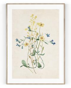 Plakát / Obraz Flowers Pololesklý saténový papír 30 x 40 cm