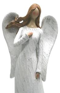Anděl keramický bílý 30 cm 3130043