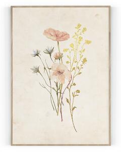 Plakát / Obraz Flowers Pololesklý saténový papír 61 x 91,5 cm
