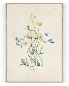 Plakát / Obraz Flowers Tiskové plátno A4 - 21 x 29,7 cm
